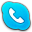 Skype Phone Normal Icon 32x32 png